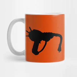 Zombie Pack-a-Punched Ray Gun on Orange Mug